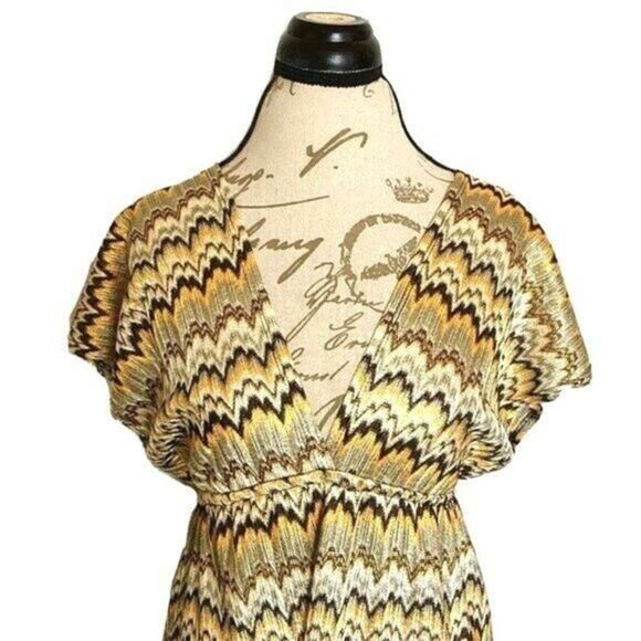 Charming Charlie Dress Size Large V Low Neckline and back Knee-length Pull Over - Picture 5 of 11